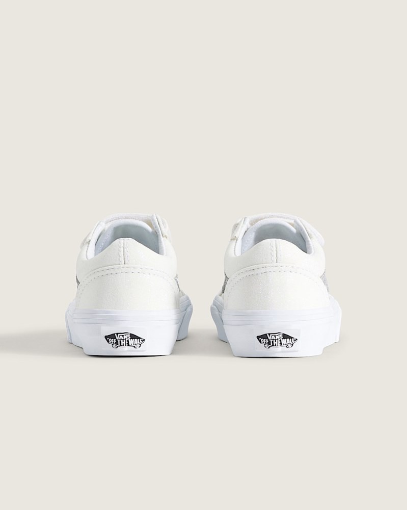 VANS KIDS OLD SKOOL V GLITTER SHOES (4-8 YEARS)