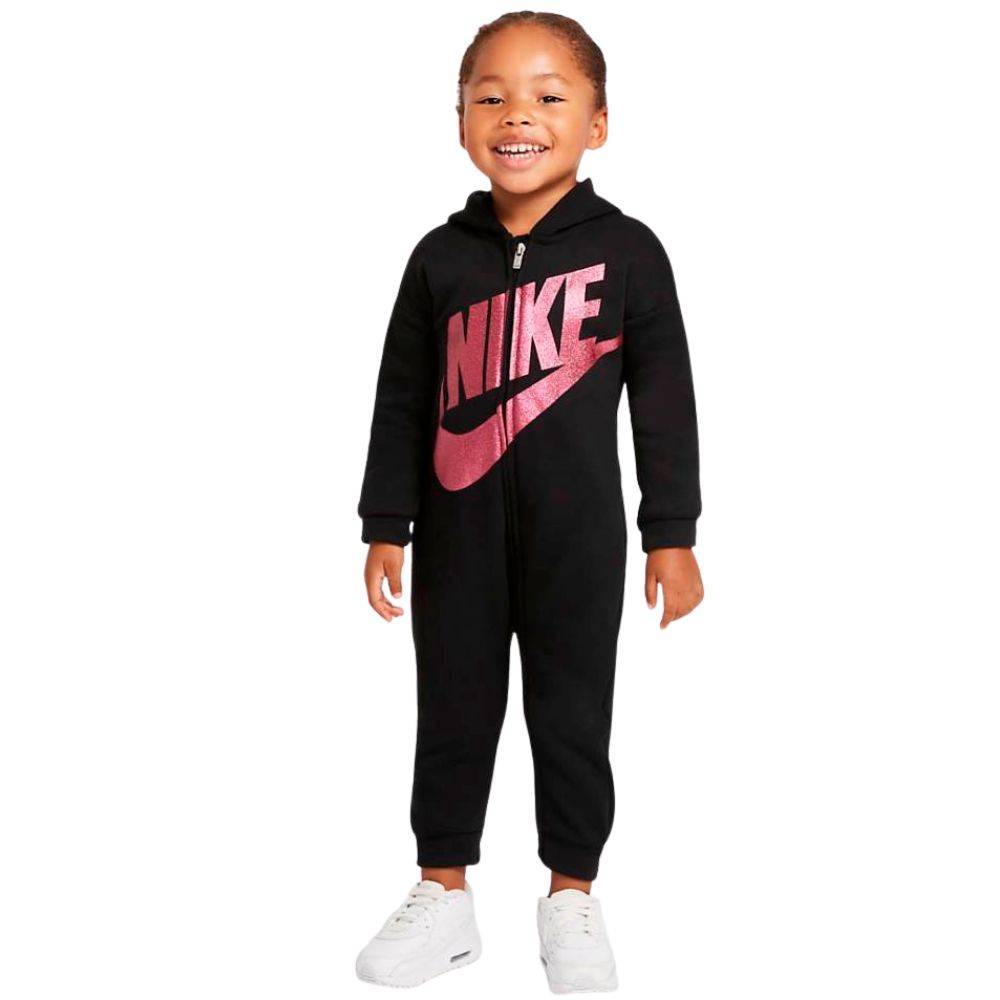 NIKE INFANT GIRLS FUTURA FULL-ZIP HOODED COVERALL