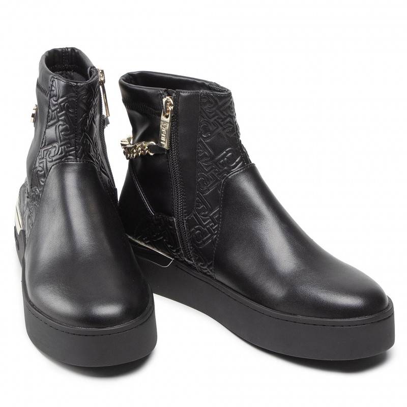 LIU JO SILVIA 43 - CHEALSEA BOOTS WITH JEWEL CHAIN