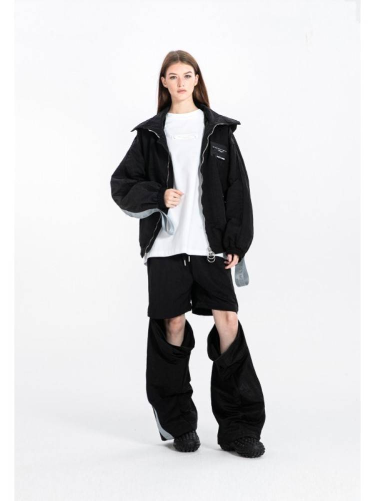 MWM BLACK TECHWEAR ZIP-OFF PANTS METAL TAPE