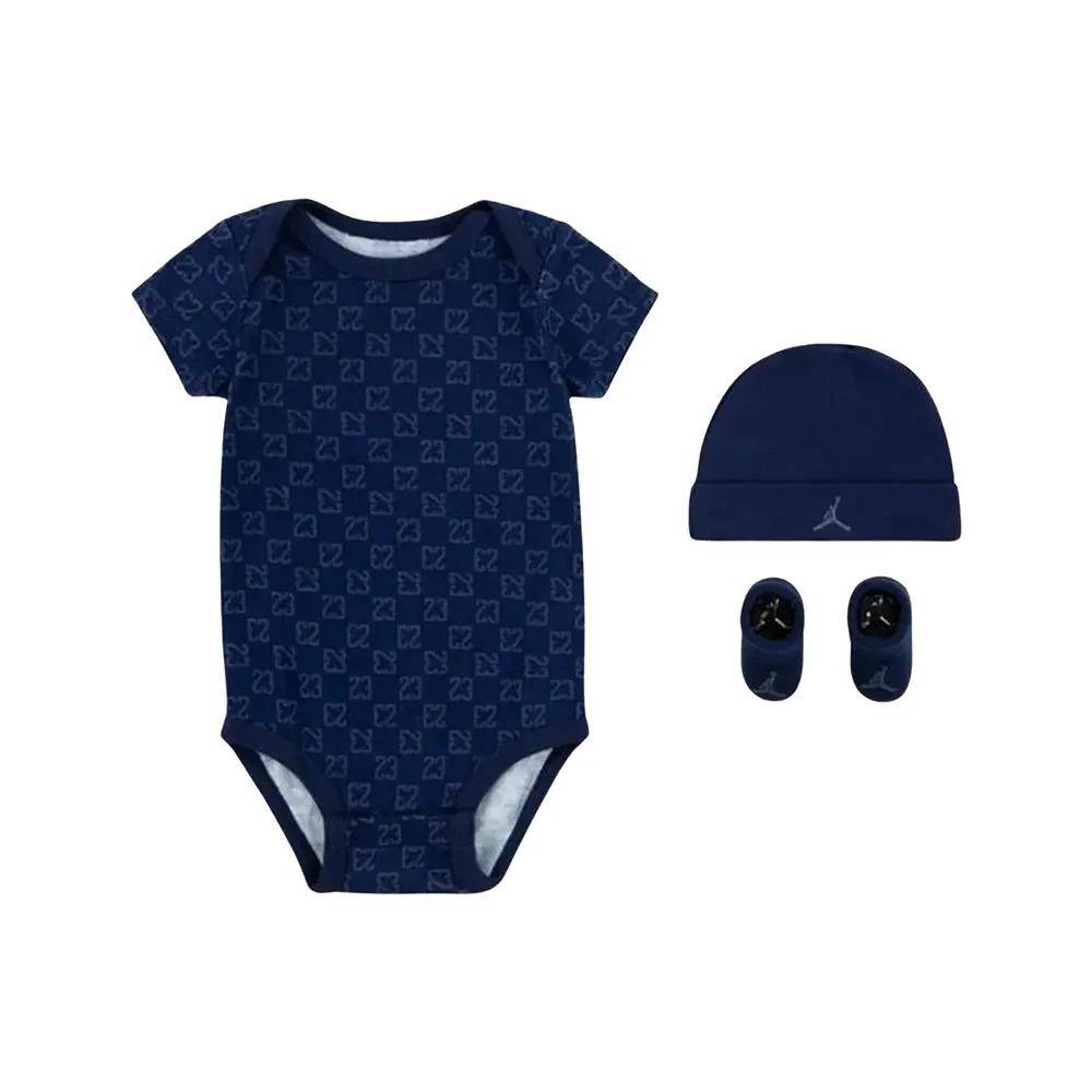 NIKE JORDAN NEWBORN MONOGRAM 3PC BOX SET