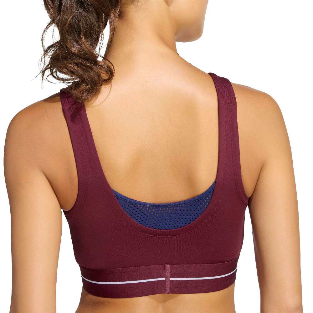 ADIDAS HYPERGLAM 3-STRIPES COLOR BLOCK LIGHT SUPPORT BRA