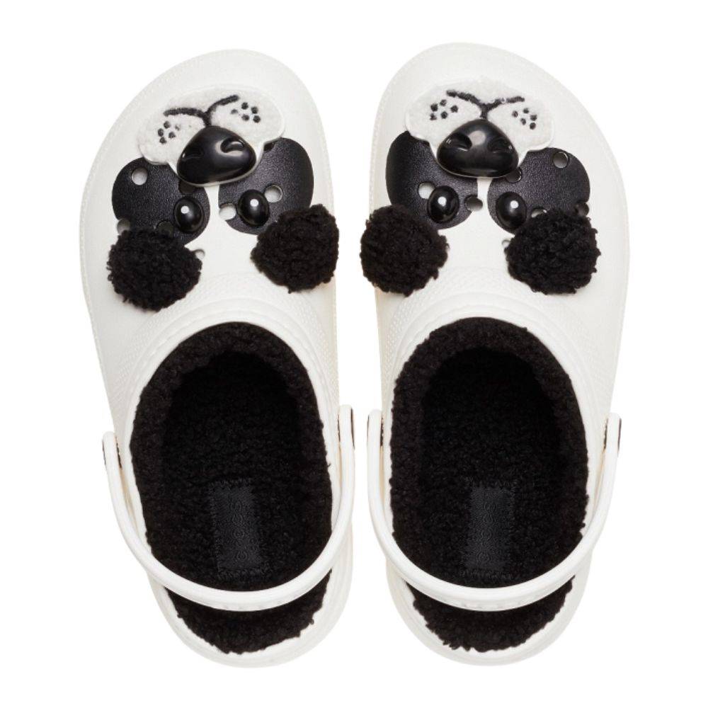 CROCS CLASSIC LINED IAM PANDA BEAR TODDLER CLOGS