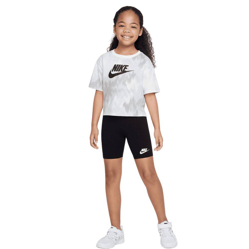 NIKE LITTLE GIRLS BOXY TEE & BIKE SHORT SET