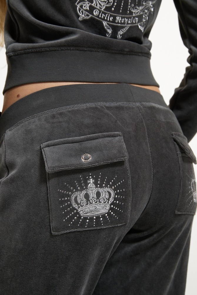 JUICY COUTURE REGAL REBELLE CAISA ULTRA LOW RISE PANT