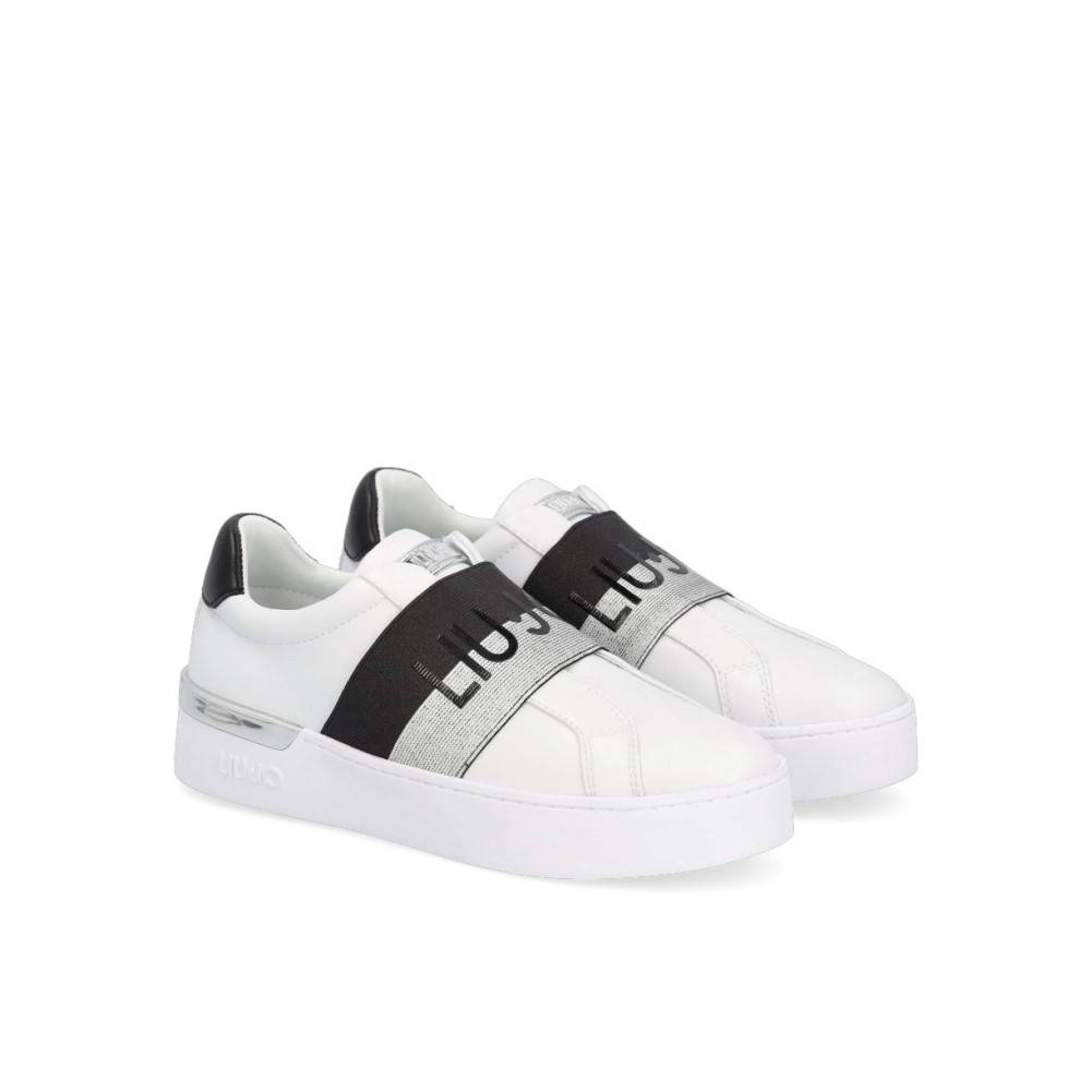 LIU JO SLIP ON SNEAKER WITH LOGO -SILVIA 50
