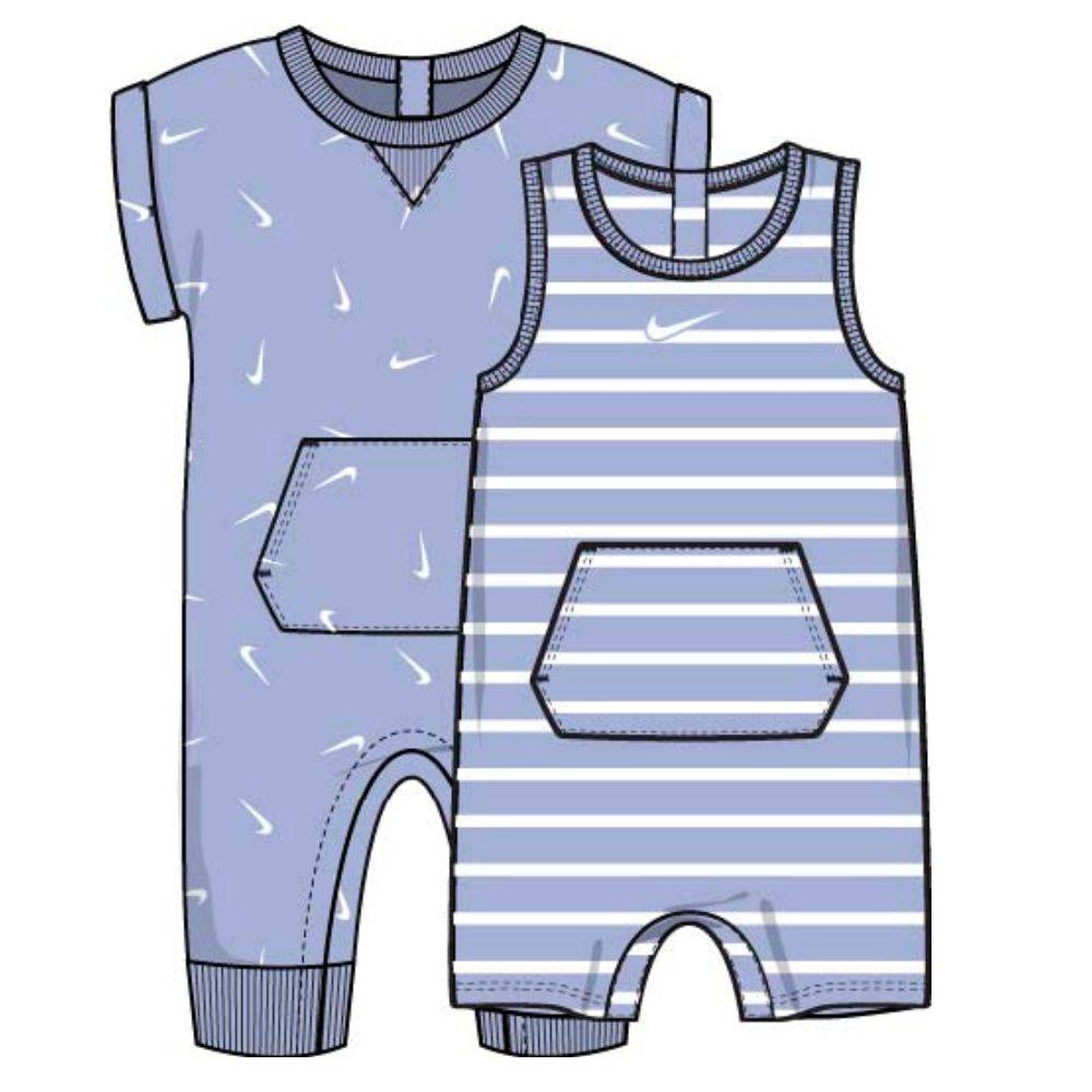 NIKE INFANT BOYS ESSENTIALS TANK SS 2PK ROMPER