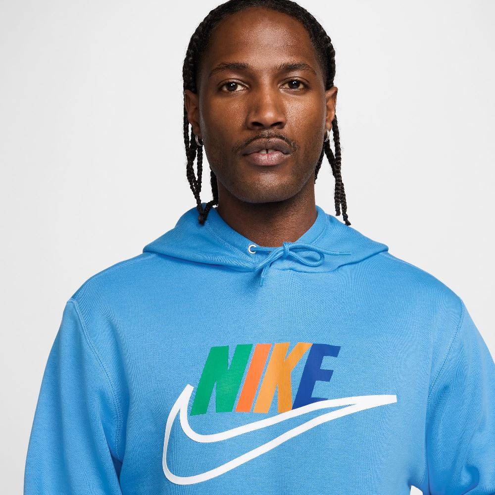 NIKE CLUB FUTURA MULTI-COLOR LOGO HOODIE