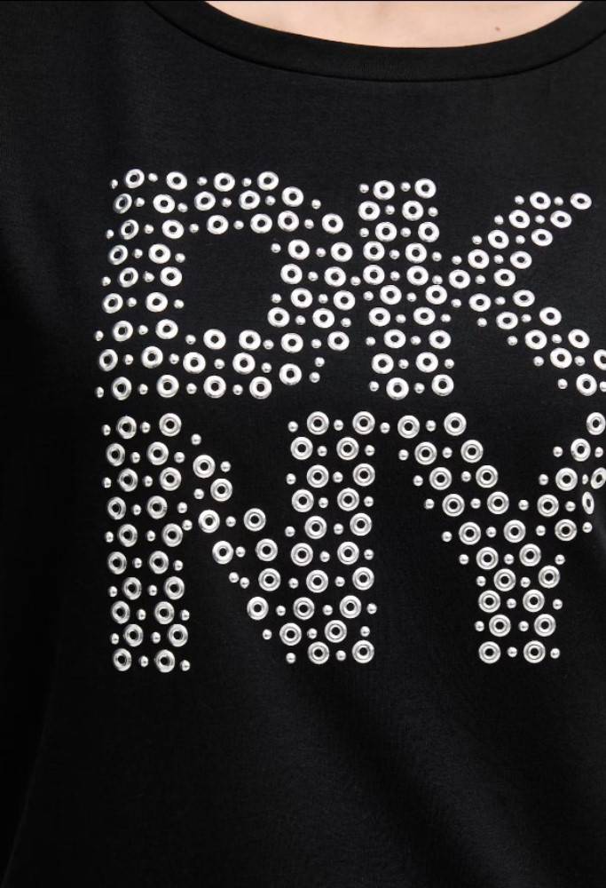 DKNY GROMMET LOGO TEE