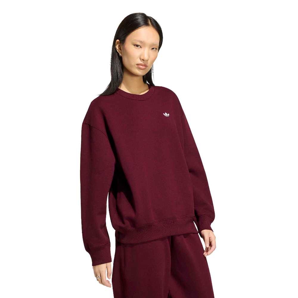 ADIDAS ORIGINALS ESSENTIALS CREW LONG FLEECE SWEATSHIRT