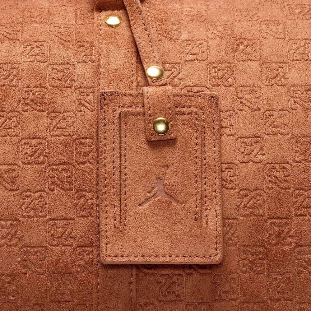 NIKE JORDAN SUEDE MONOGRAM DUFFLE