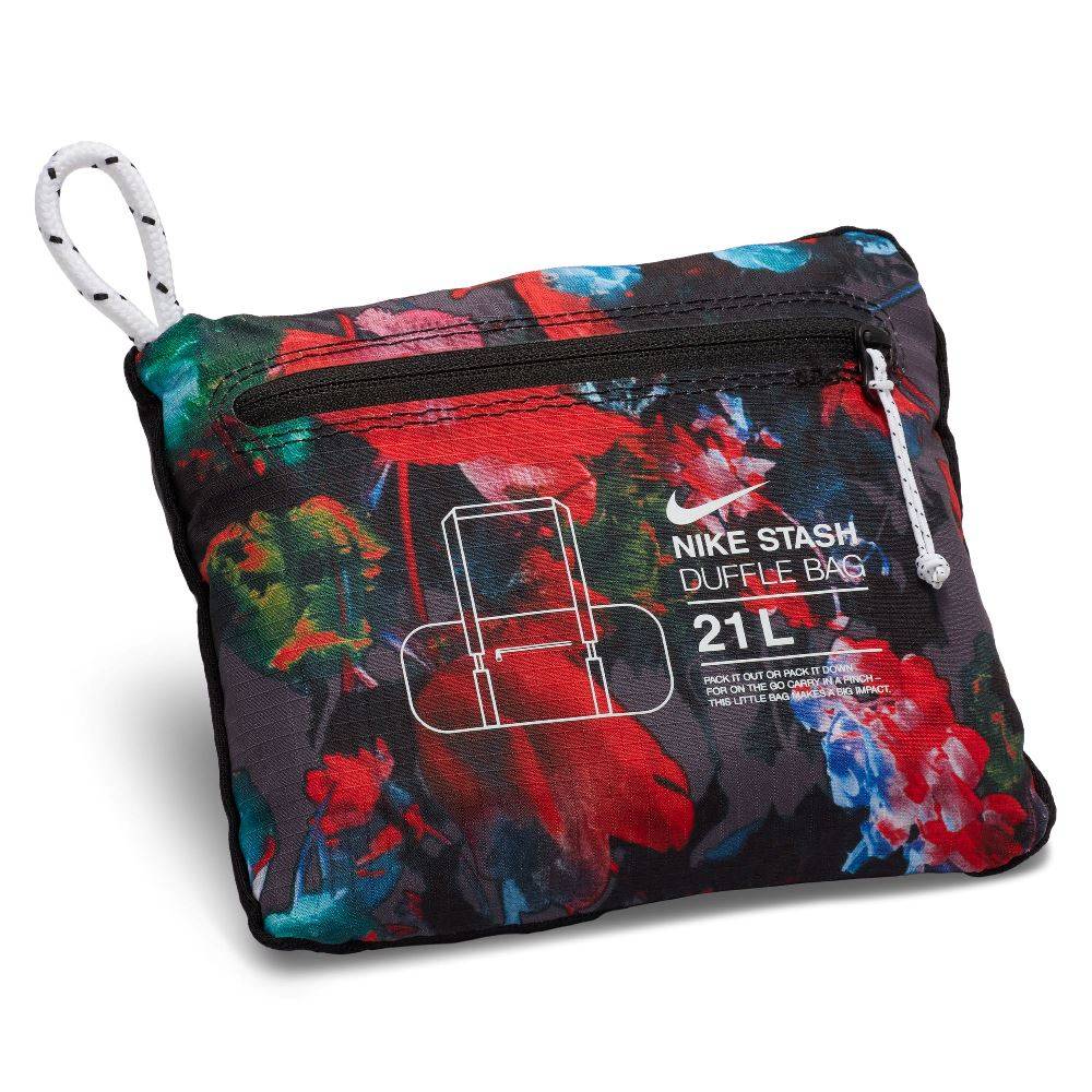 NIKE STASH DUFFEL AOP