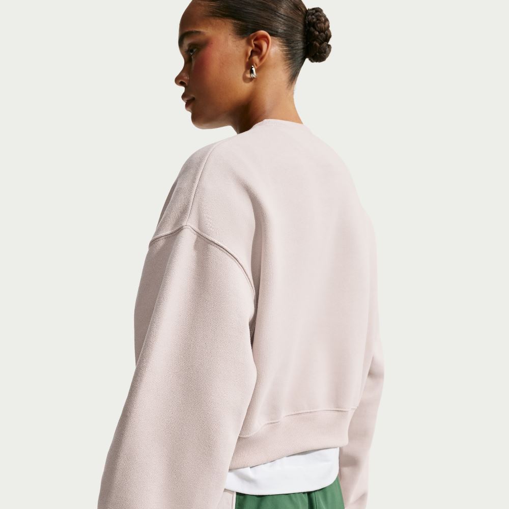NIKE STUDIO FLEECE OVERSIZED CROPPED CREW