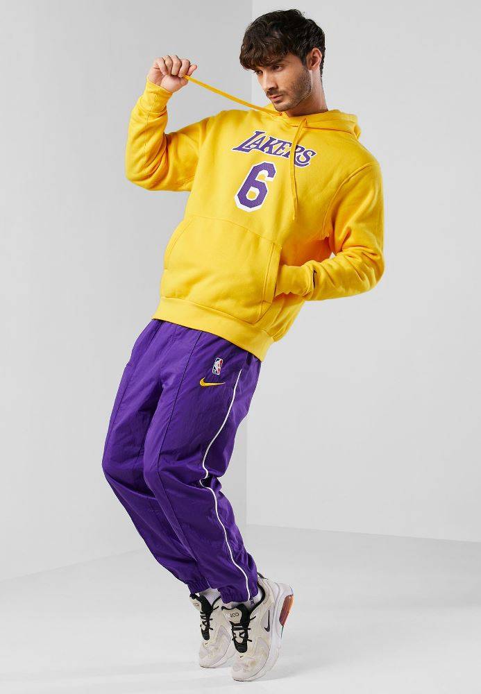 NIKE NBA LA LAKERS LEBRON JAMES FLEECE HOODIE