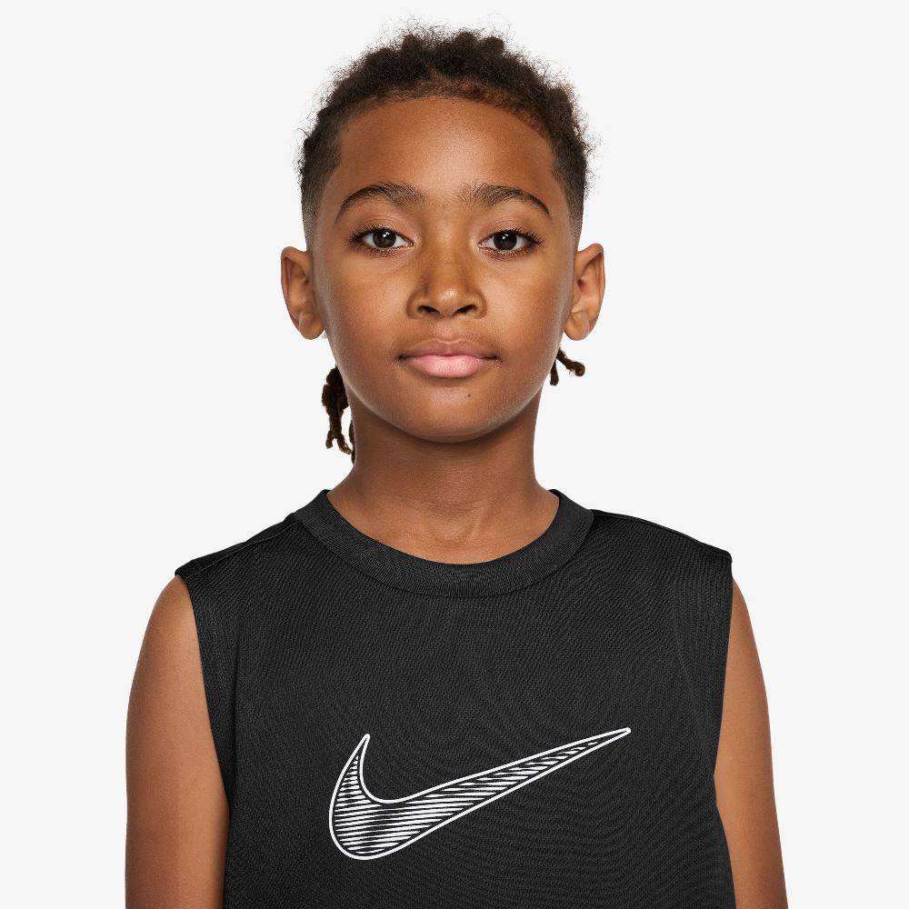 NIKE KIDS DRI-FIT SLEEVELESS HYBRID TOP