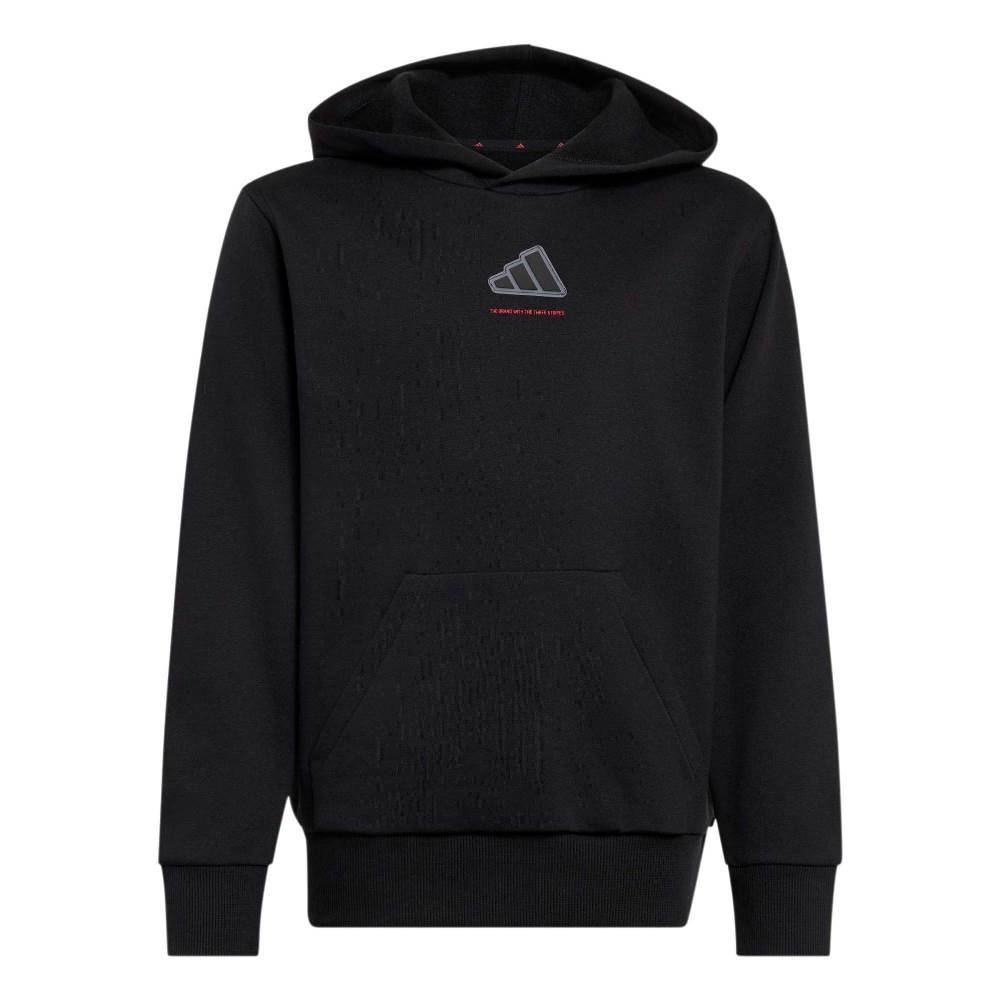 ADIDAS BOYS SLOGAN FLEECE HOODIE