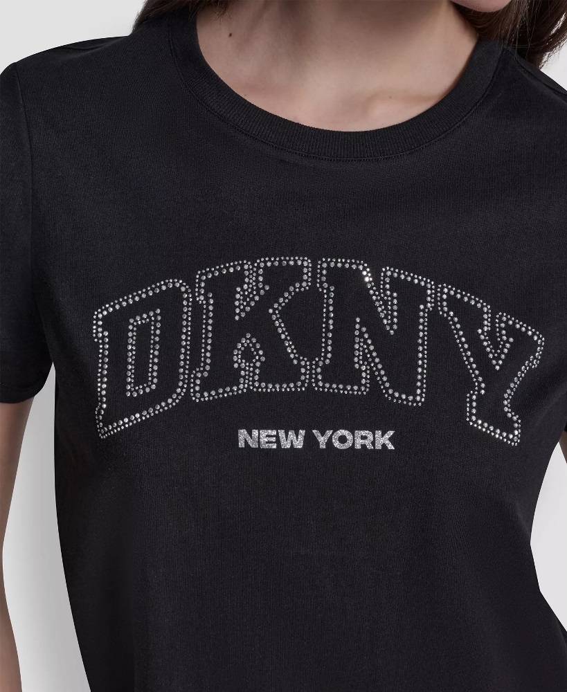 DKNY VARSITY NY LOGO SHORT SLEEVE RELAXED FIT TEE