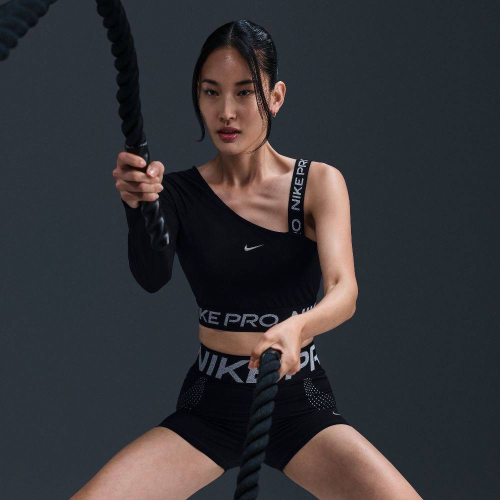 NIKE PRO DRI-FIT SHINE CROP TOP