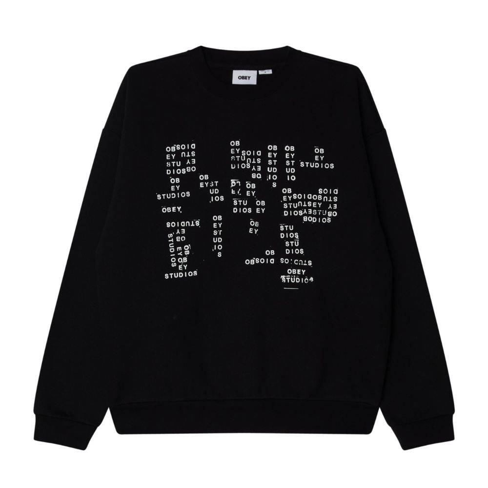 OBEY STUDIOS STAMP EXTRA HEAVY CREW FLEECE