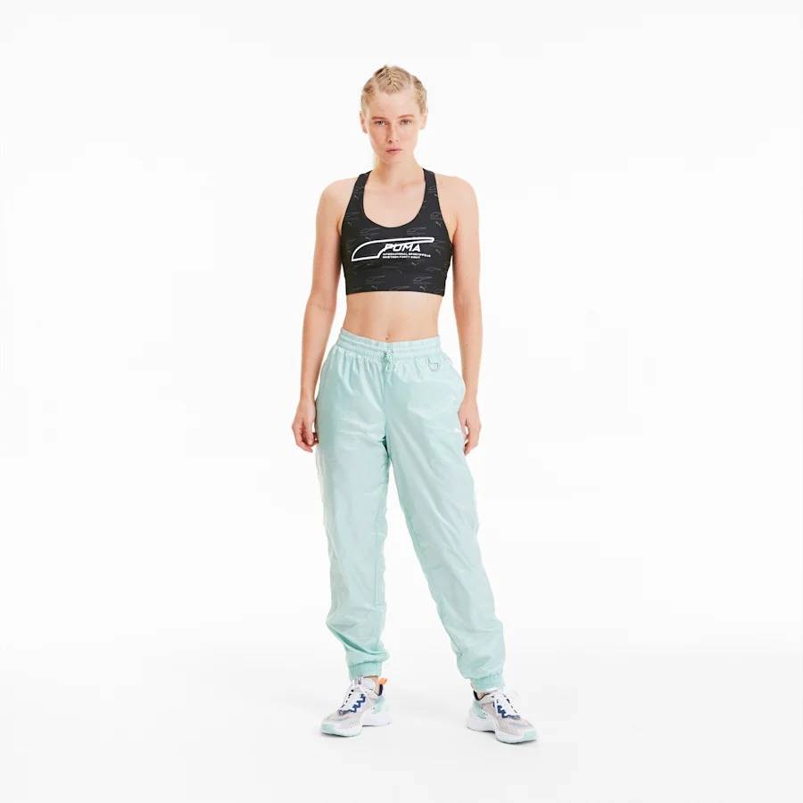 PUMA EVIDE PRINTED CROP TOP WOMENS