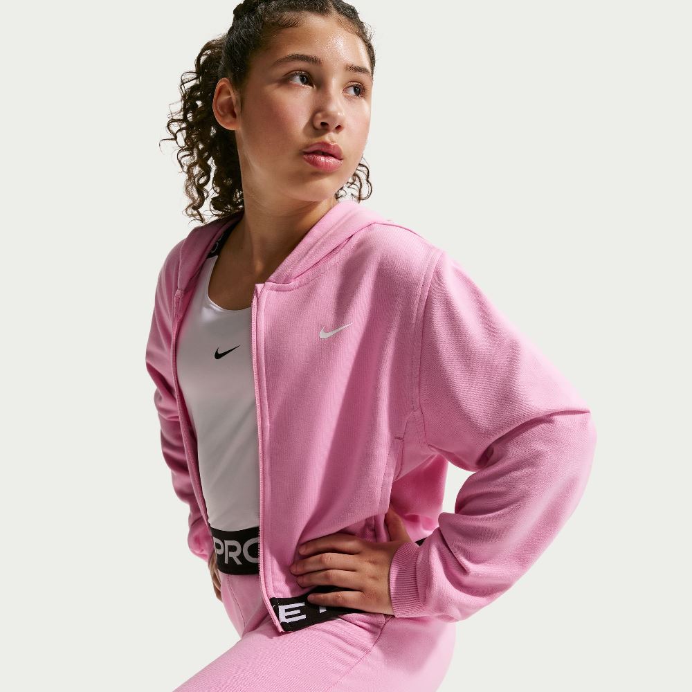 NIKE PRO DRI-FIT FULL-ZIP GIRL HOODIE