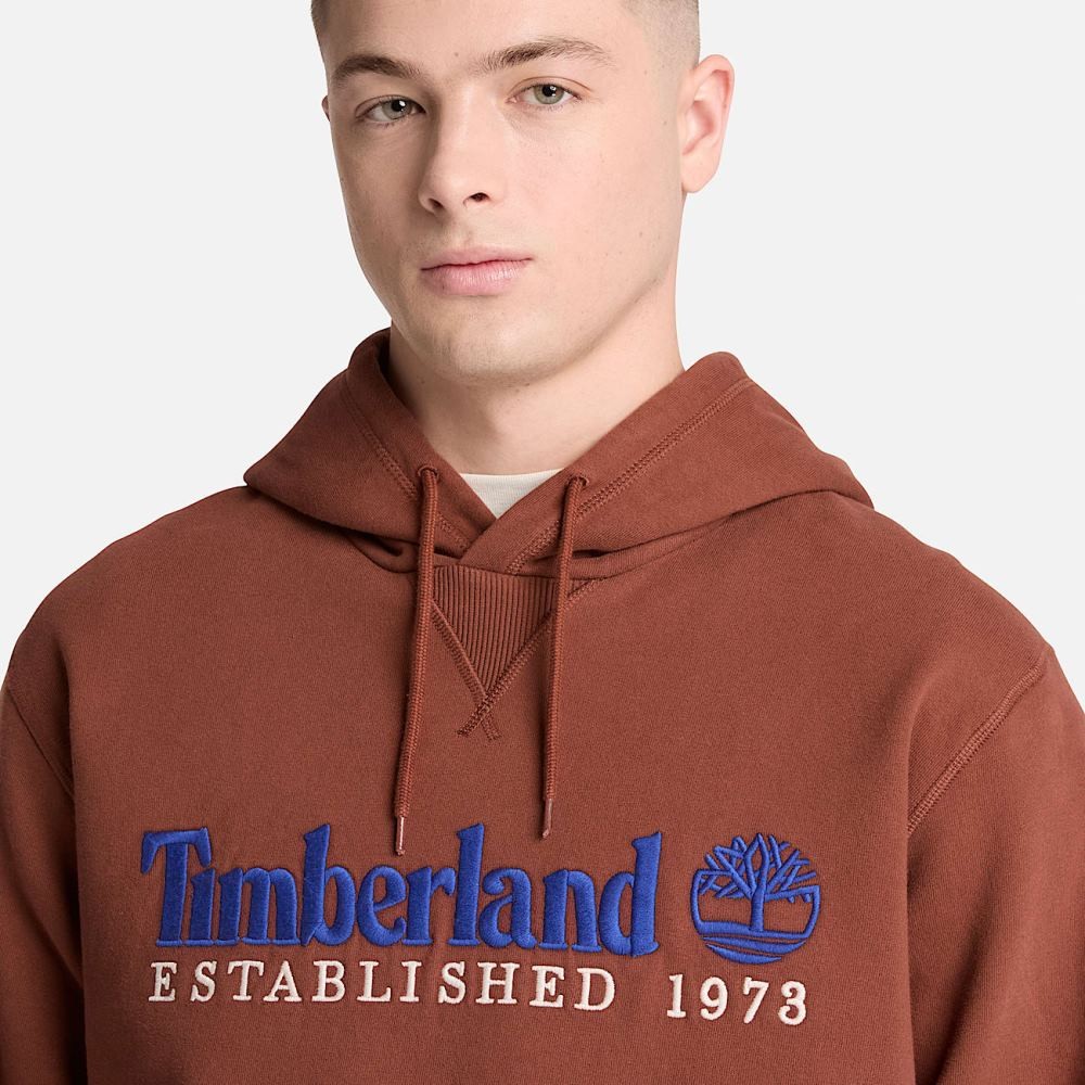 TIMBERLAND ESTABLISHED 1973 EMBROIDERED LOGO BB HOODIE