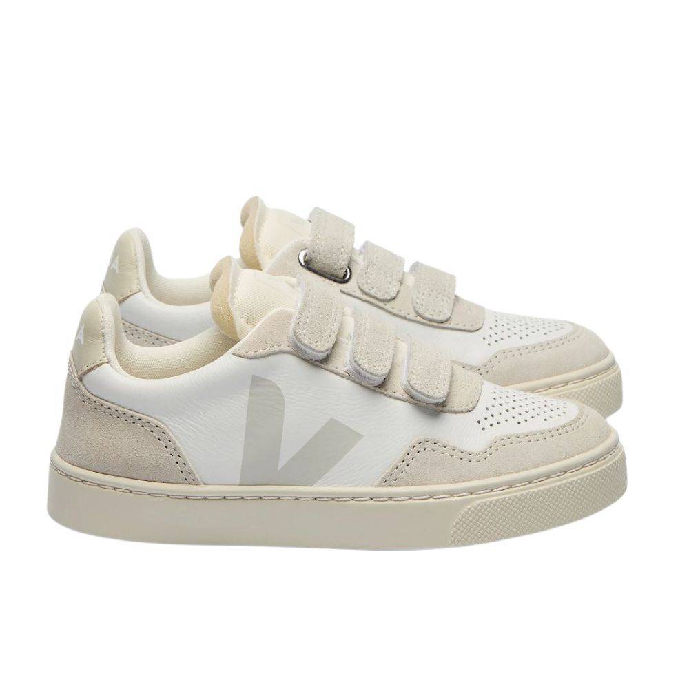 VEJA V-90 ORGANIC TRACED LEATHER KIDS