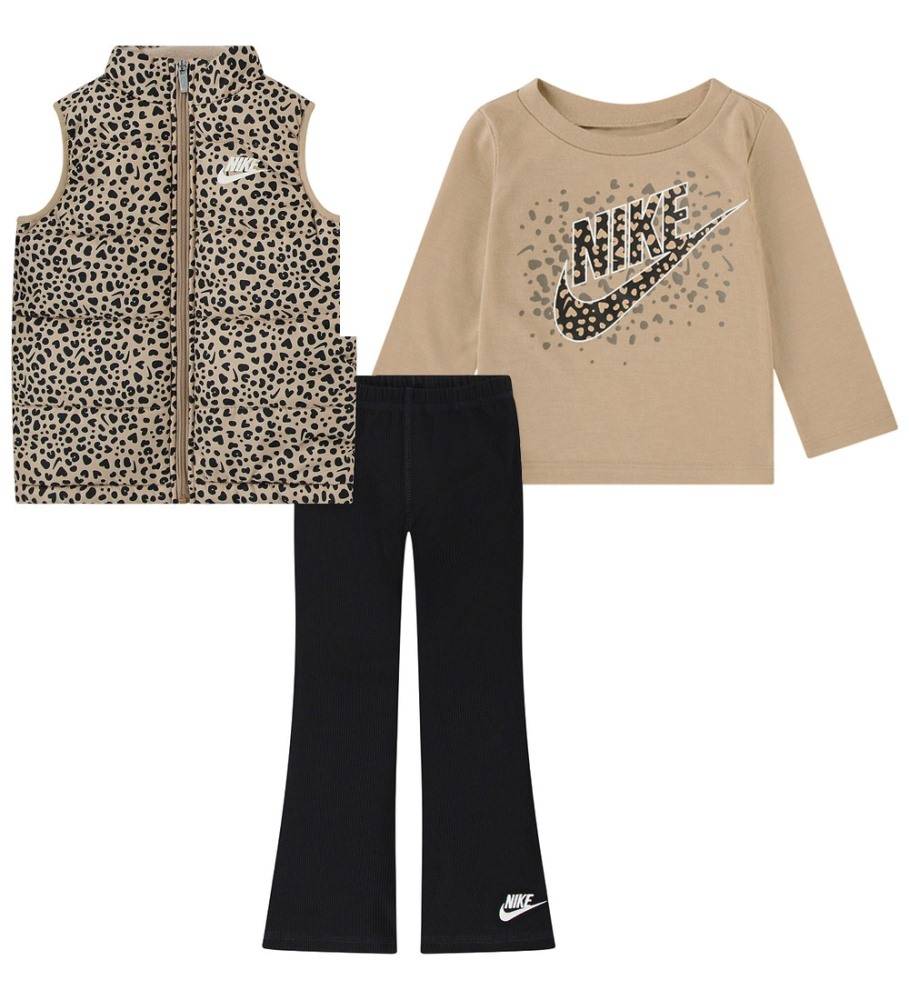 NIKE LITTLE GIRLS WILD WARMTH 3PC VEST SET