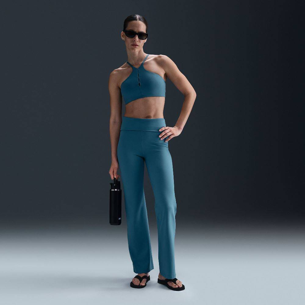 NIKE ONE DLIGHT-SUPPORT PADDED HIGH-NECK SPORT BRA