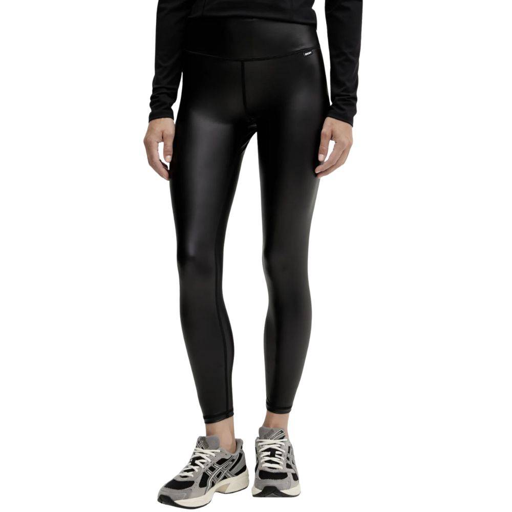 DKNY LEATHER EFFECT LEGGINGS 7/8
