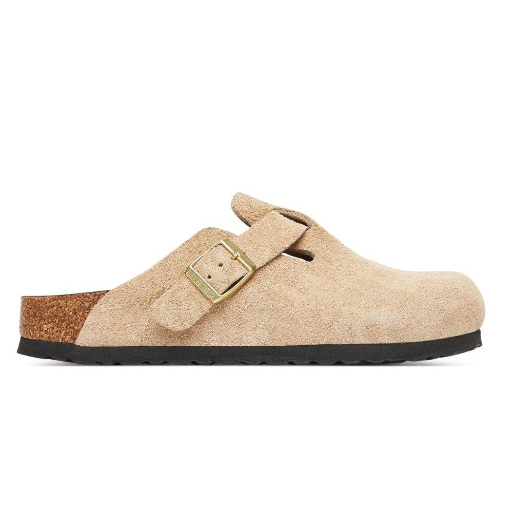 BIRKENSTOCK BOSTON SOFT FOOTBED SUEDE LEATHER NARROW