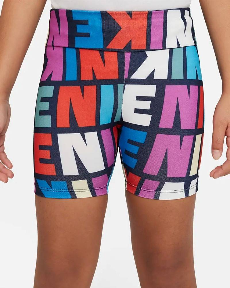 NIKE LITTLE GIRLS SNACK PACK PRINTED BIKE SHORT