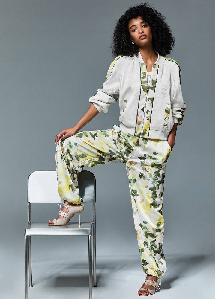 LIU JO FLORAL-PRINT TROUSERS