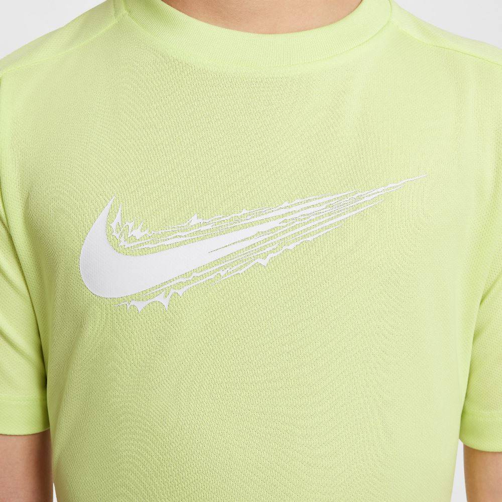 NIKE KIDS DRI-FIT MULTI HYBRID SS TOP