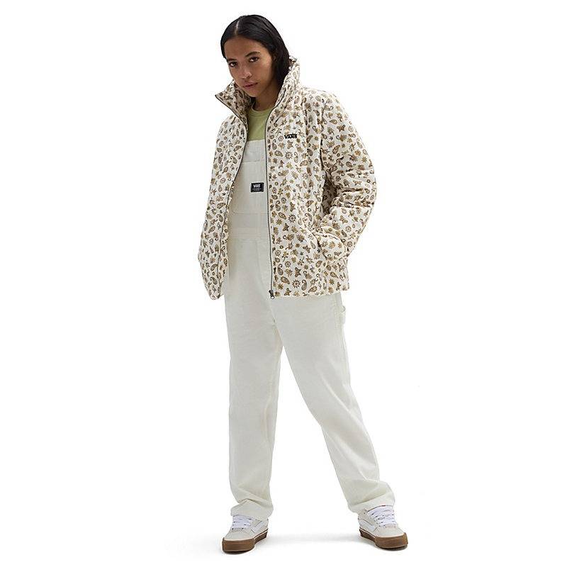 VANS WOMENS FOUNDRY PRINT PUFF JACKET