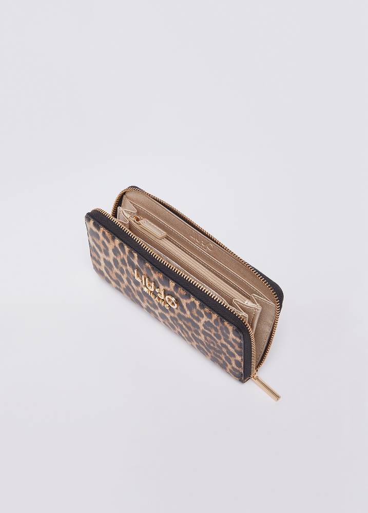LIU JO LARGE ANIMAL PRINT WALLET