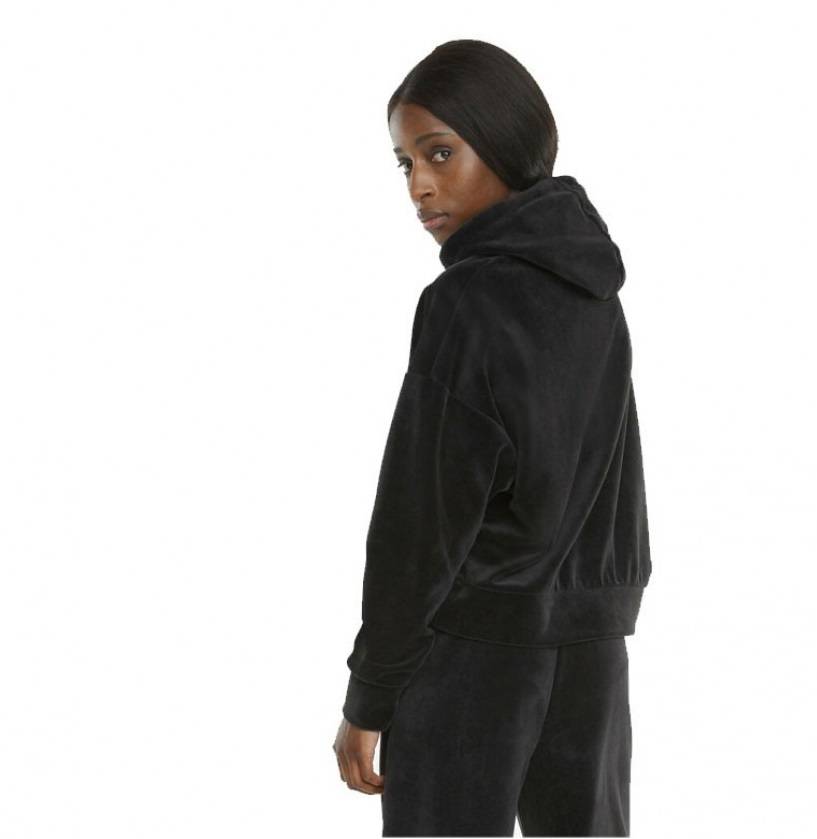 PUMA WOMENS HER VELOUR HOODIE