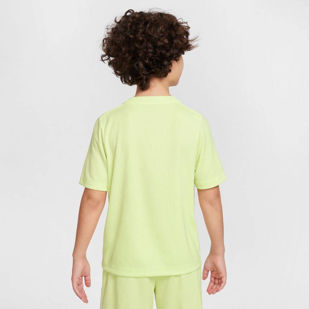 NIKE KIDS DRI-FIT MULTI HYBRID SS TOP