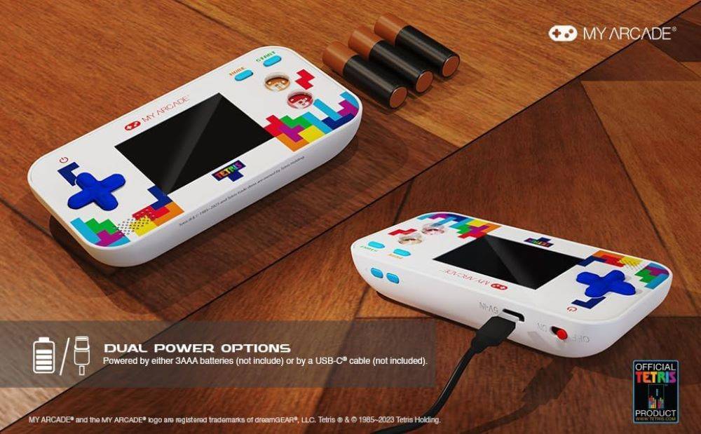 MY ARCADE GAMER V CLASSIC TETRIS PORTABLE GAMING SYSTEM (201 GAMES IN 1)