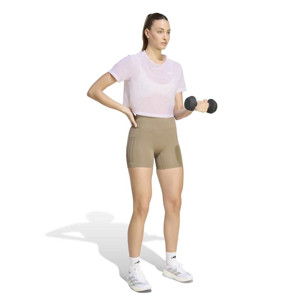 ADIDAS STRENGTH ESSENTIALS WORKOUT BOXY MESH T-SHIRT