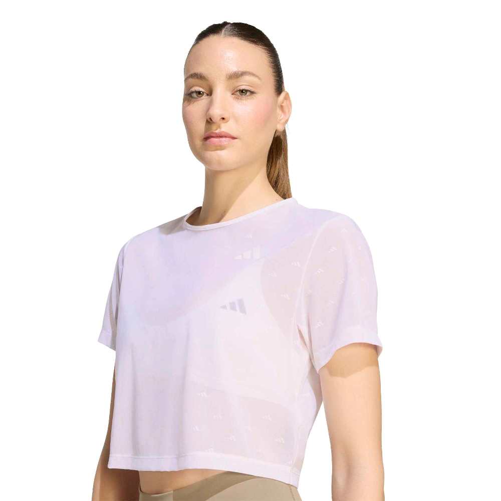 ADIDAS STRENGTH ESSENTIALS WORKOUT BOXY MESH T-SHIRT