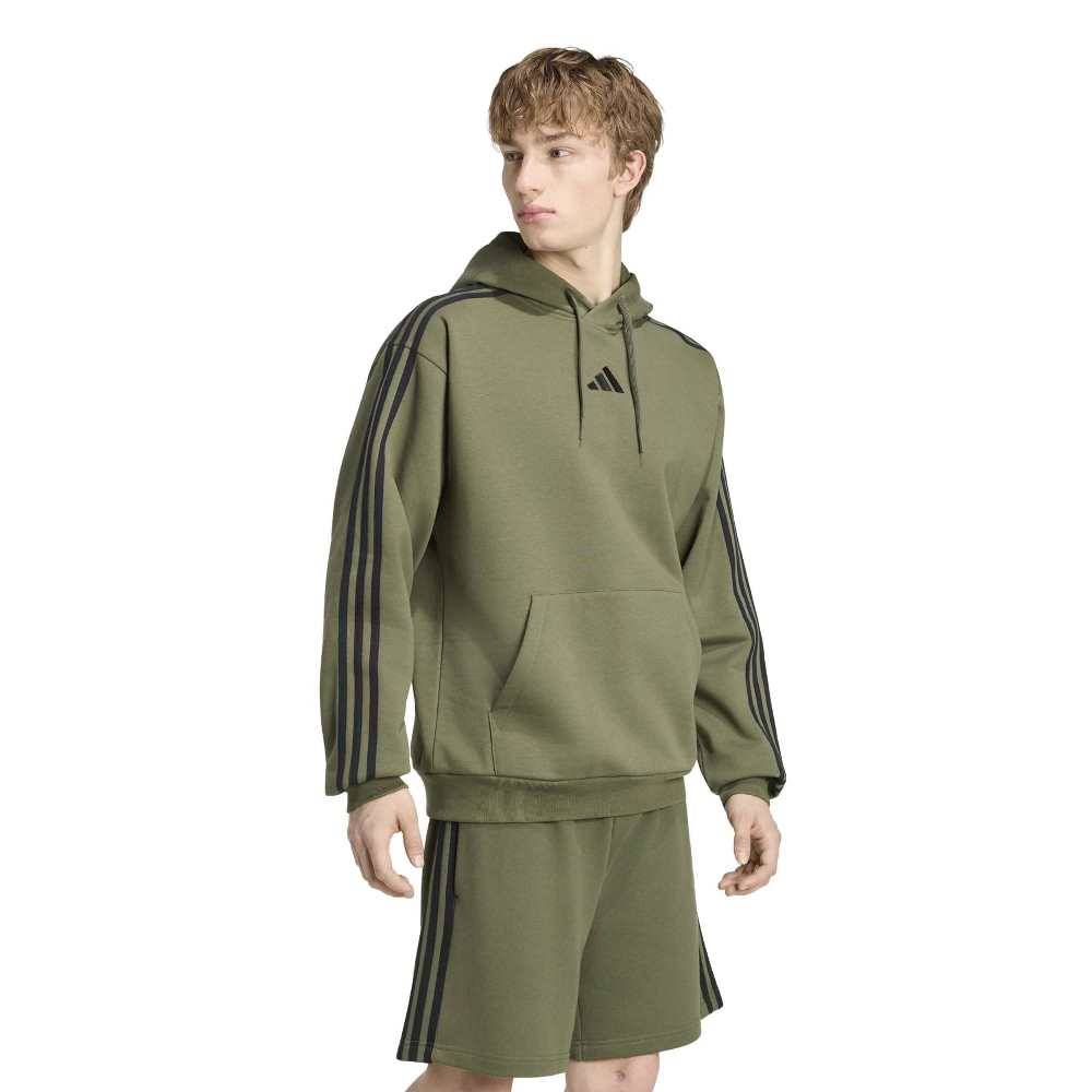 ADIDAS M ESSENTIALS 3-STRIPES FLEECE HOODIE