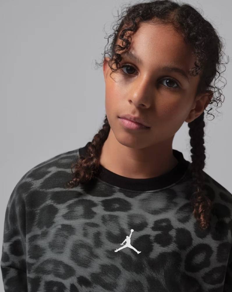 NIKE JORDAN GIRLS PERFORM SPORT AOP CREW