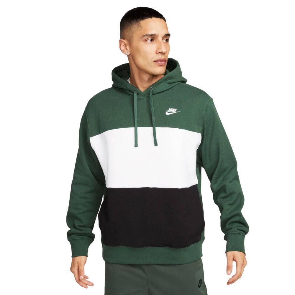NIKE CLUB+ FRENCH TERRY COLOR-BLOCK HOODIE