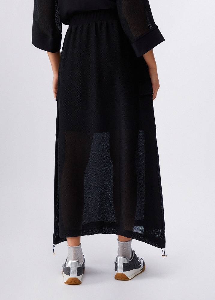 LIU JO LONG MESH SKIRT