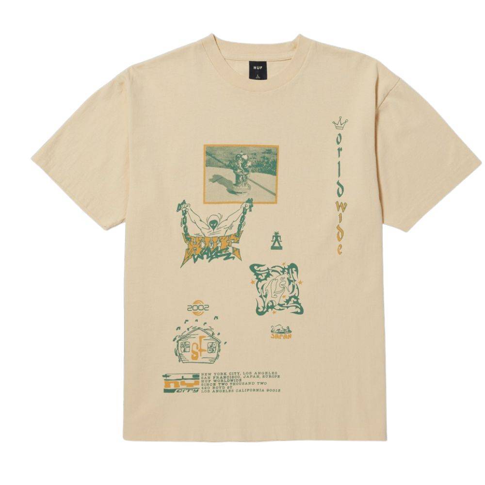 HUF ZINE S/S WASHED TEE