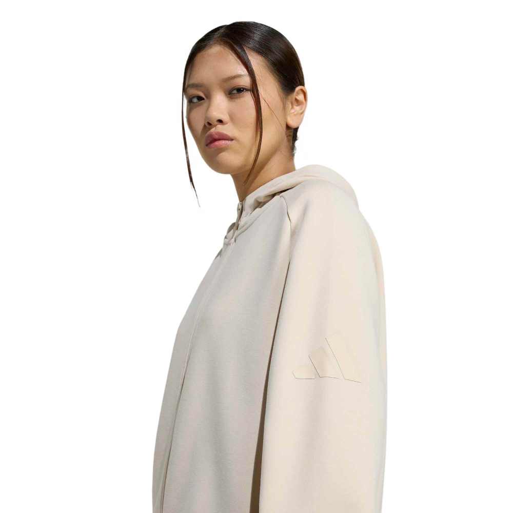 ADIDAS SOFT LUX FULL-ZIP HOODIE
