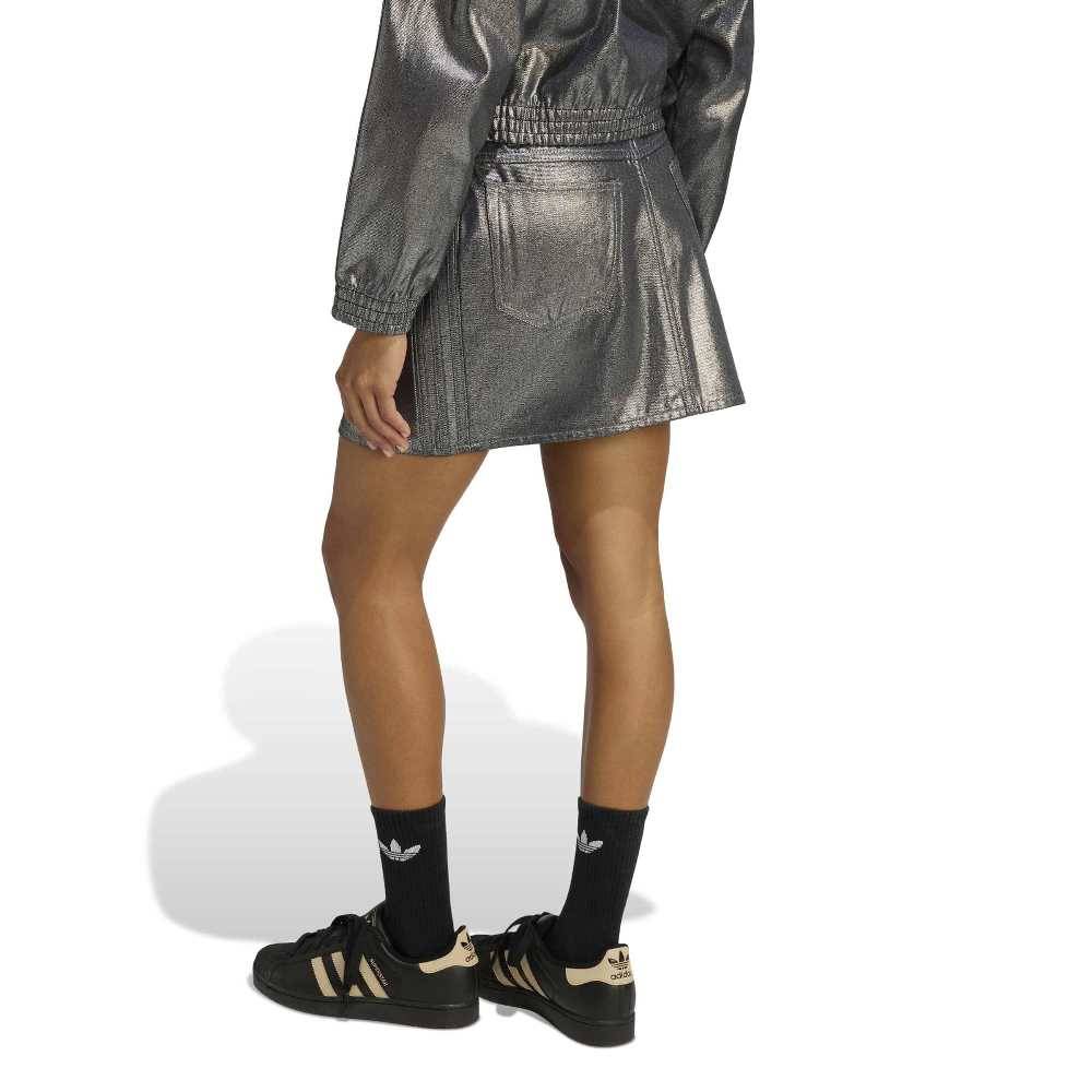 ADIDAS 3S SILVER SKIRT DENIM