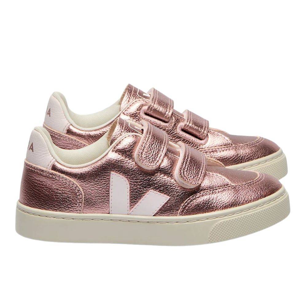 VEJA V-12 CHROME FREE LEATHER INFANT
