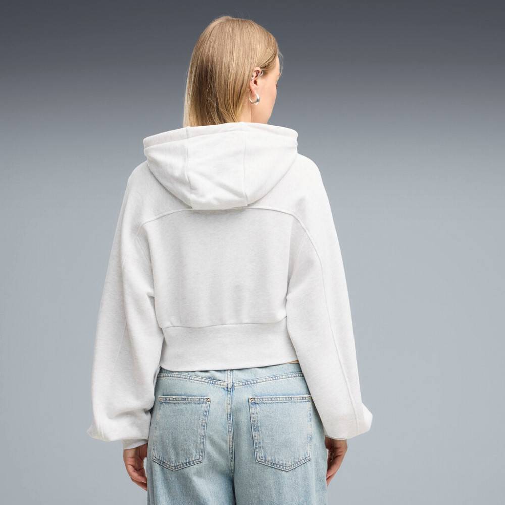 PUMA ESS  CROPPED BALLOON SLEEVE HOODIE TR